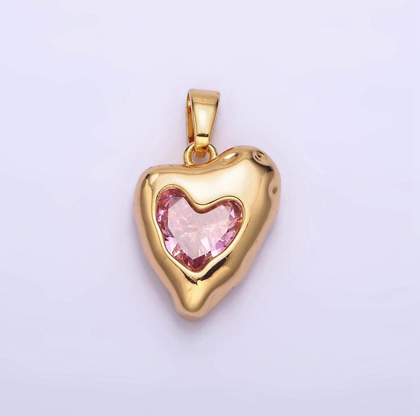 Glowing heart charm