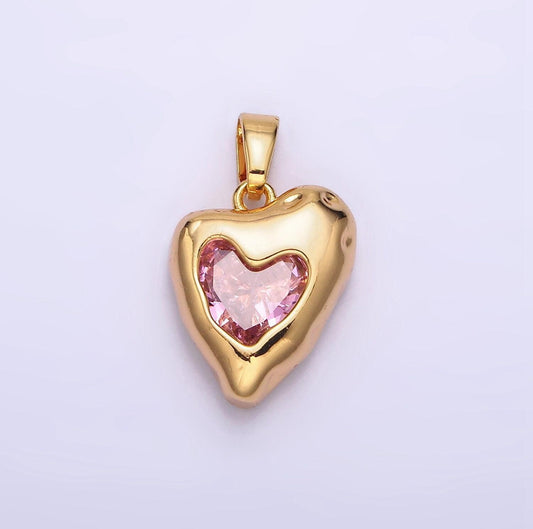Glowing heart charm
