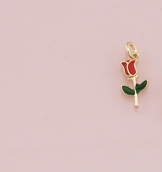 Red rose charm