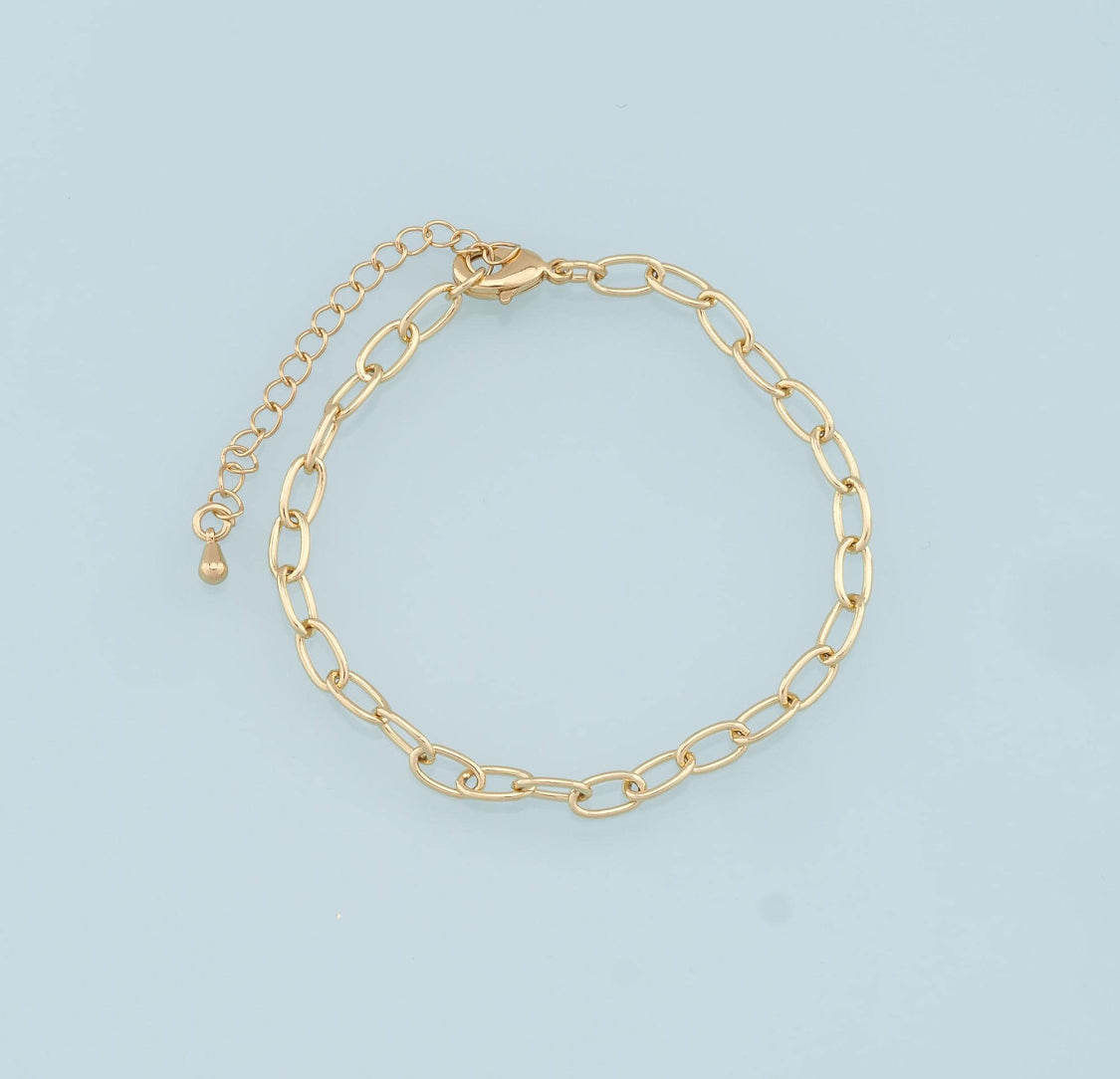 Paper clip bracelet