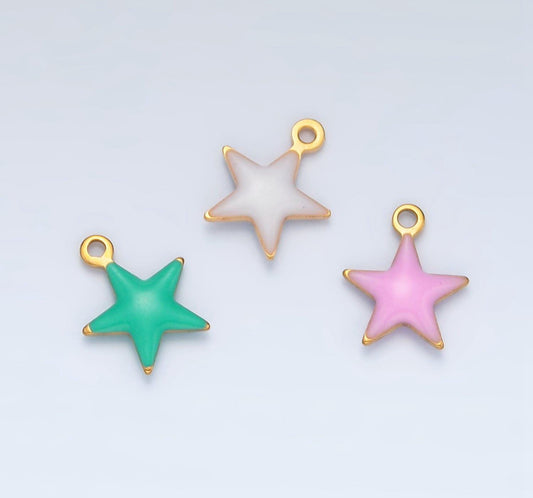 Gold star charm