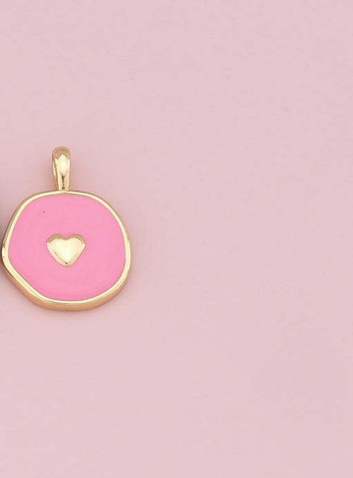 Pink heart charm