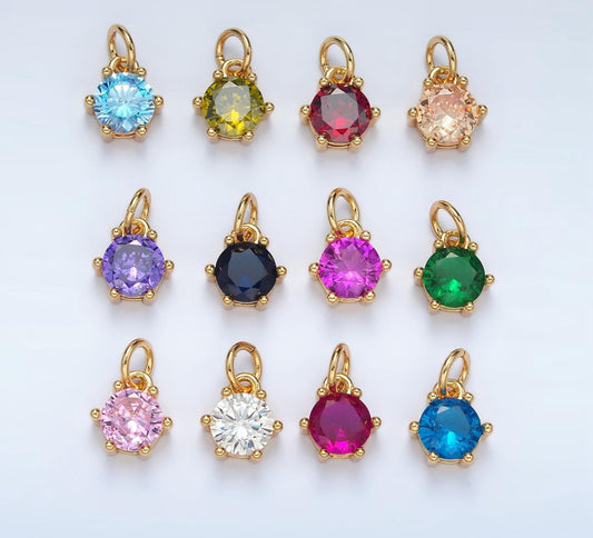 Birthstone charms