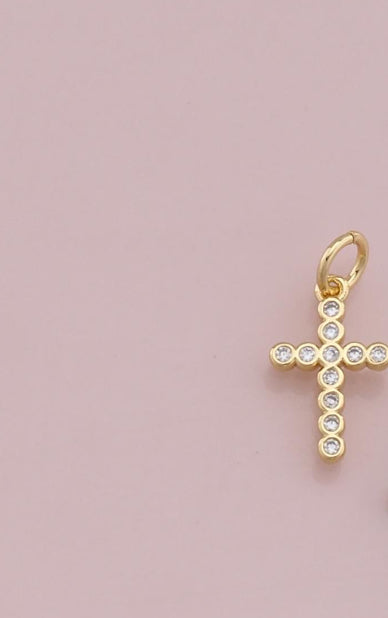 Diamond Cross  charm ￼