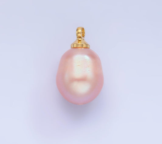Pink pearl charm