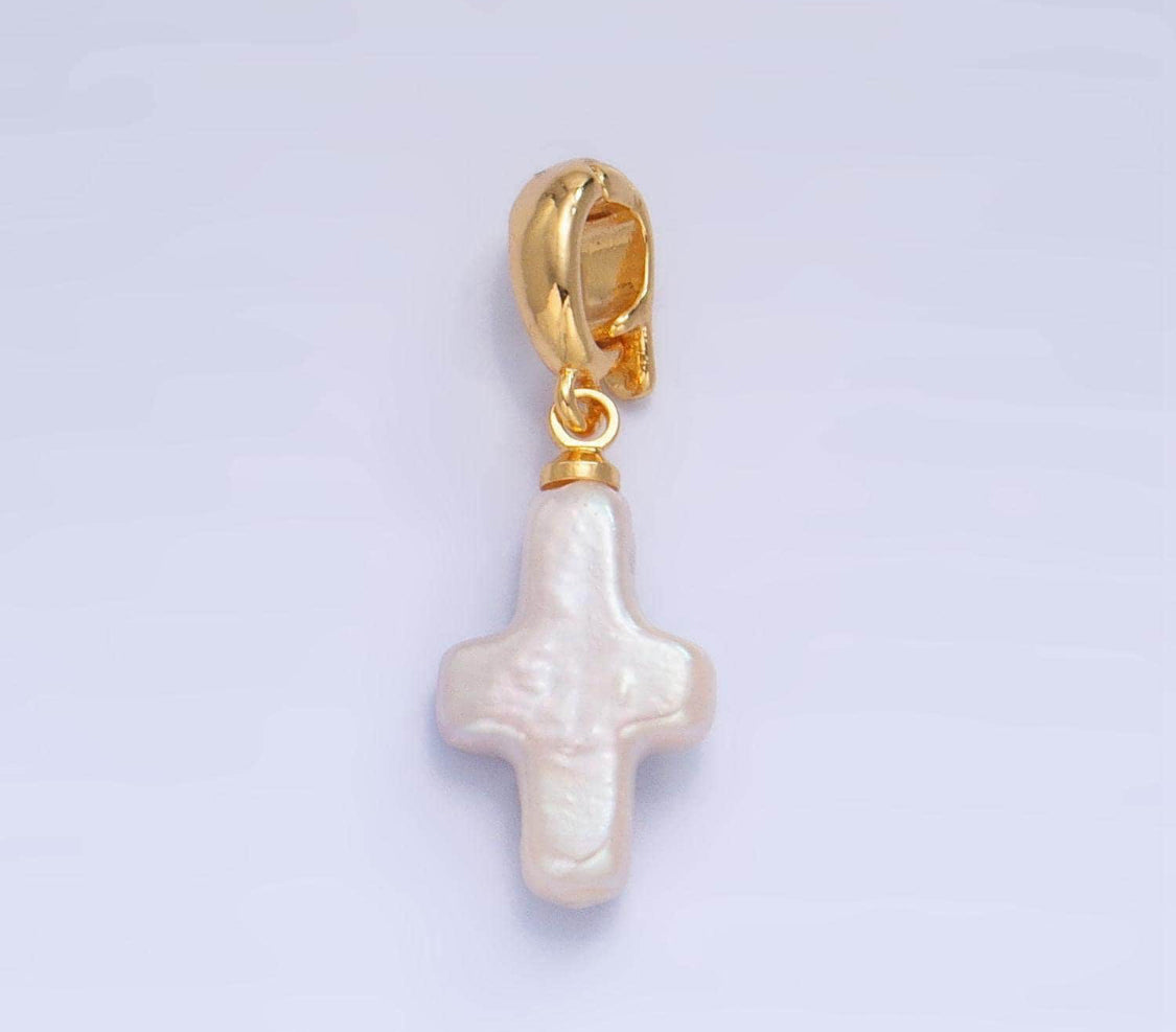 Mini pearl cross