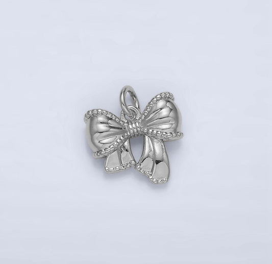 Silver “it girl” bow