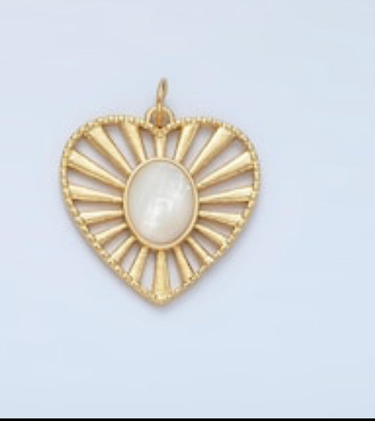 Dainty heart charm